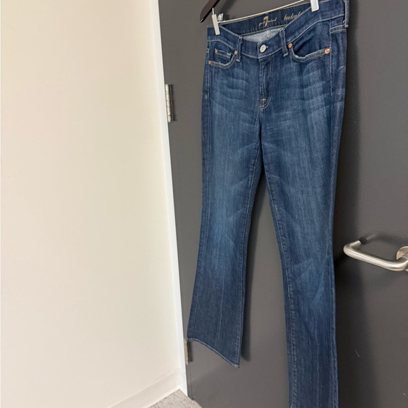 7 For All Mankind size 30 EUC classic Indigo Boot Cut Jeans - Picture 5 of 16